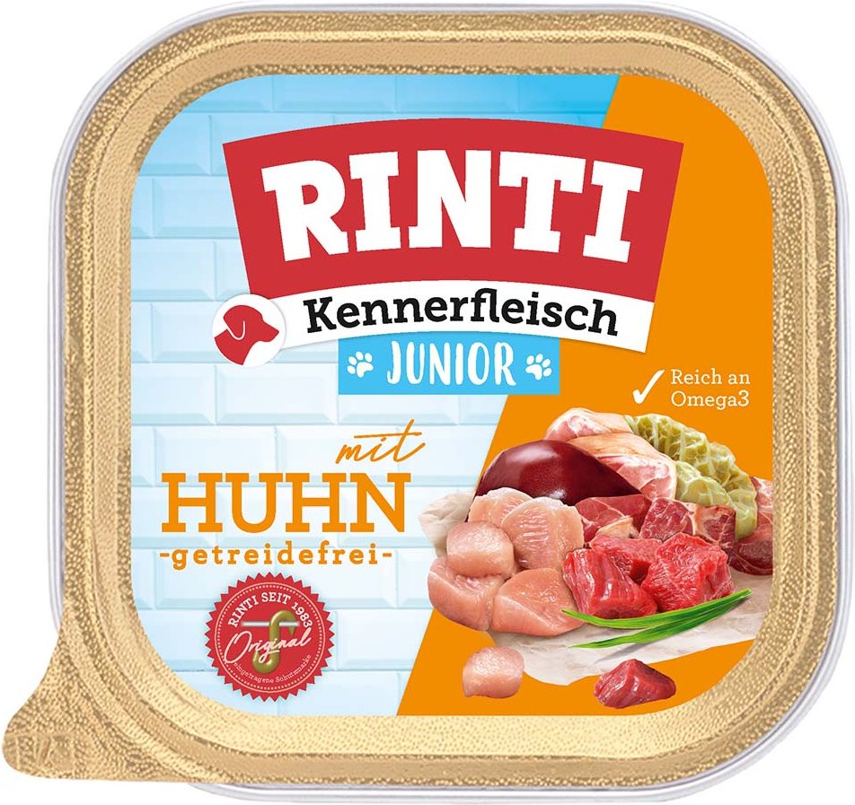 Rinti Kennerfleisch Junior mit Huhn 18x300g