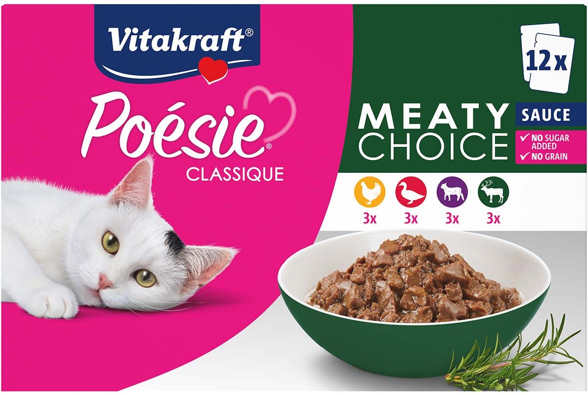 Vitakraft Poésie Classique Meaty Choice Sauce 12x85g