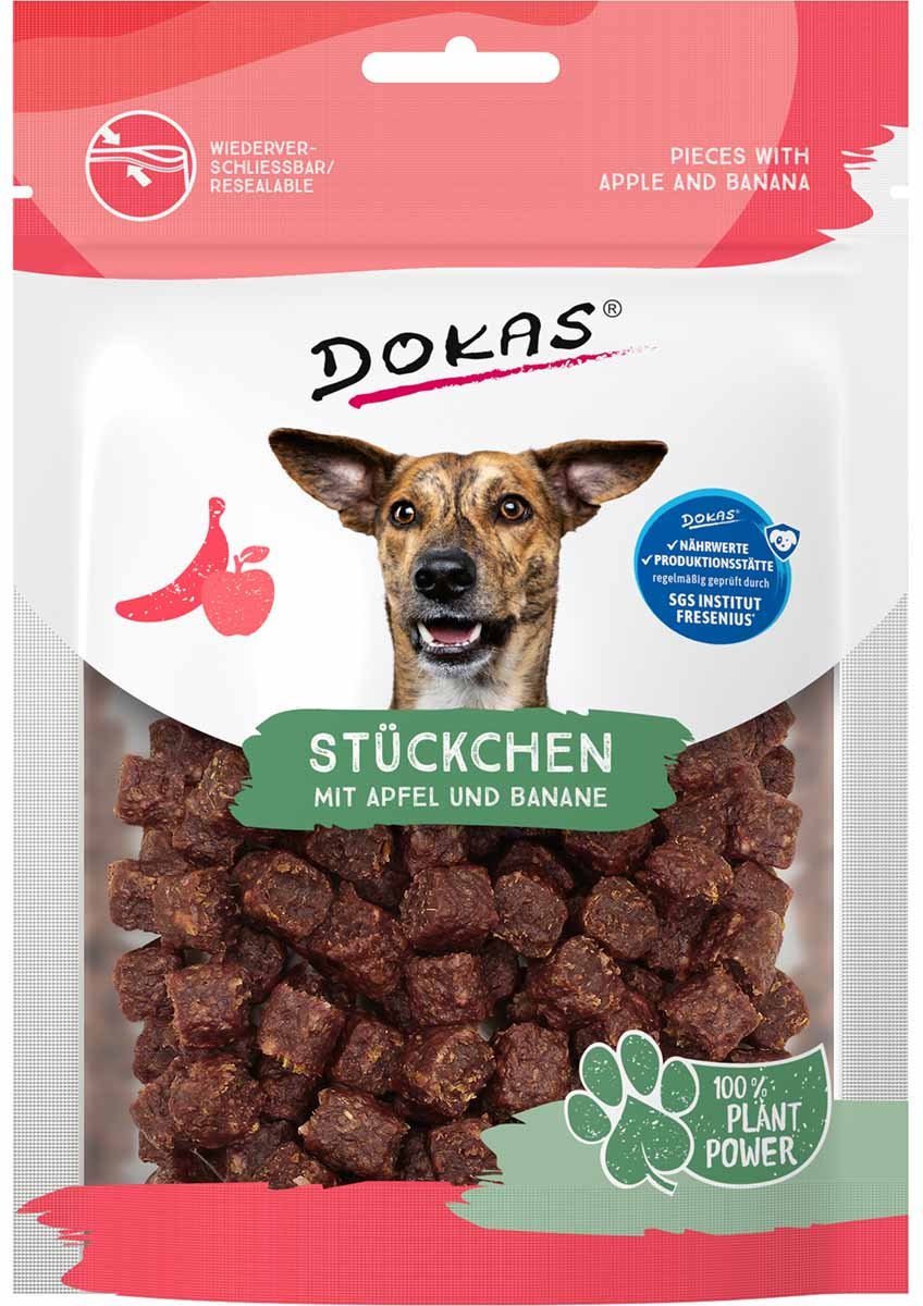Dokas Stückchen mit Apfel und Banane 3x105g