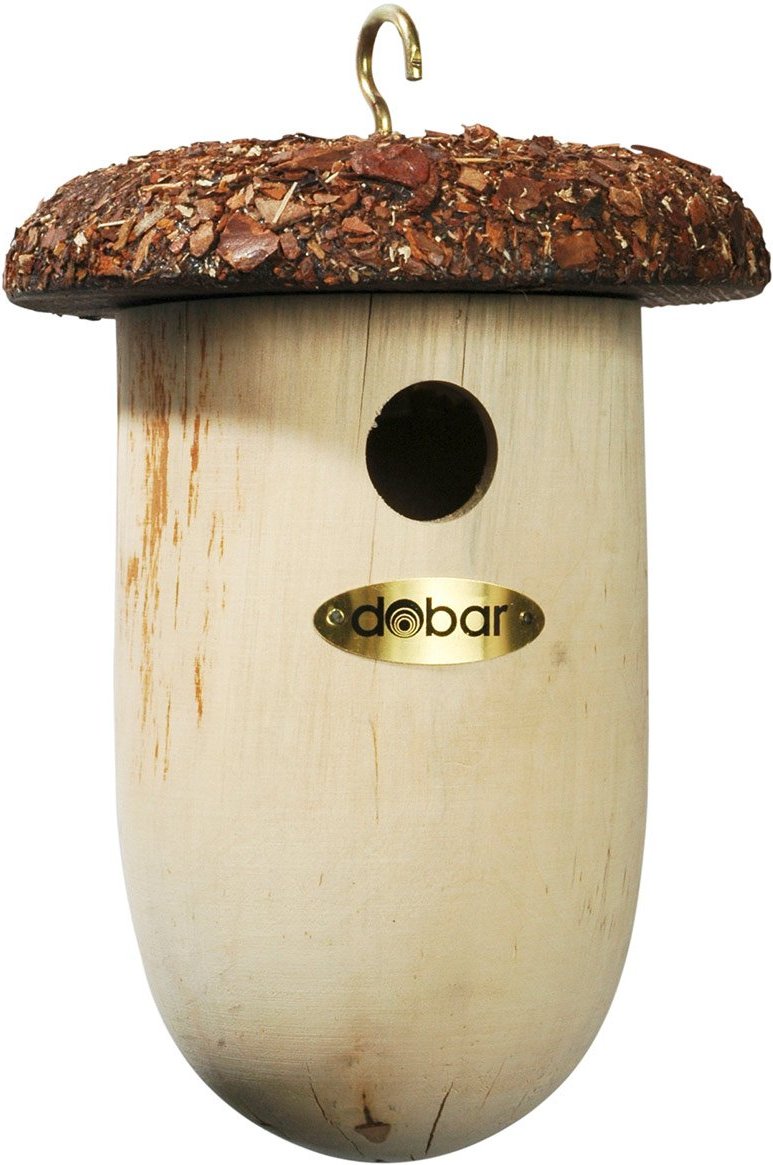 dobar Nistkasten Eichel mit Rindendach aus Kiefer