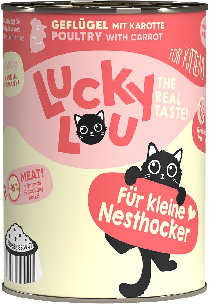 Lucky Lou Lifestage Kitten Geflügel 24x400g