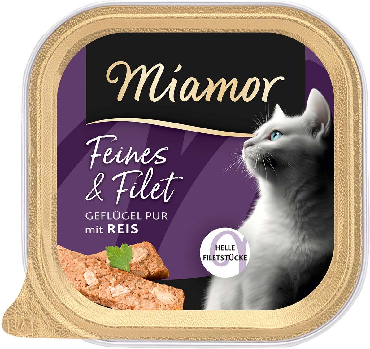 Miamor Feines & Filet Geflügel Pur mit Reis 16x100 g