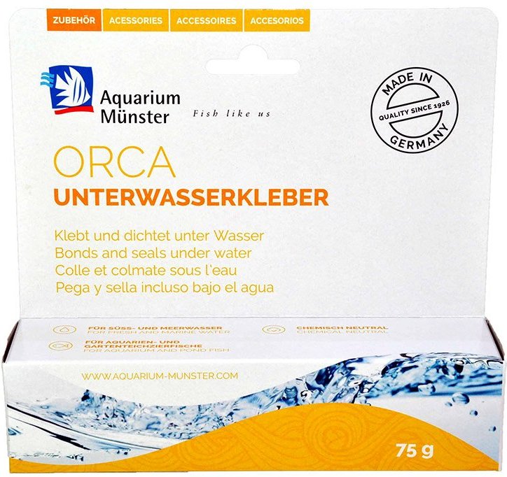 Aquarium Münster ORCA Unterwasserkleber schwarz 75g