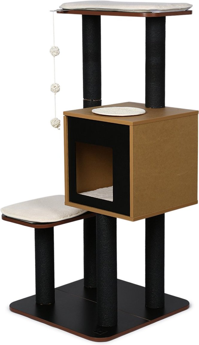 Vesper Kratzbaum V-High Base schwarz