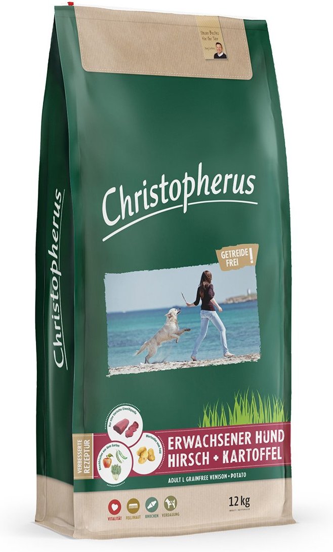 Christopherus Getreidefrei Hirsch und Kartoffel 2x12kg