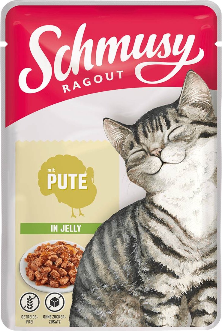 Schmusy Ragout mit Pute in Jelly 22x100g