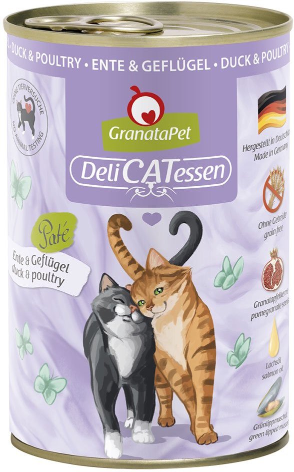 GranataPet Katze - Delicatessen Dose Ente & Geflügel 6x400g