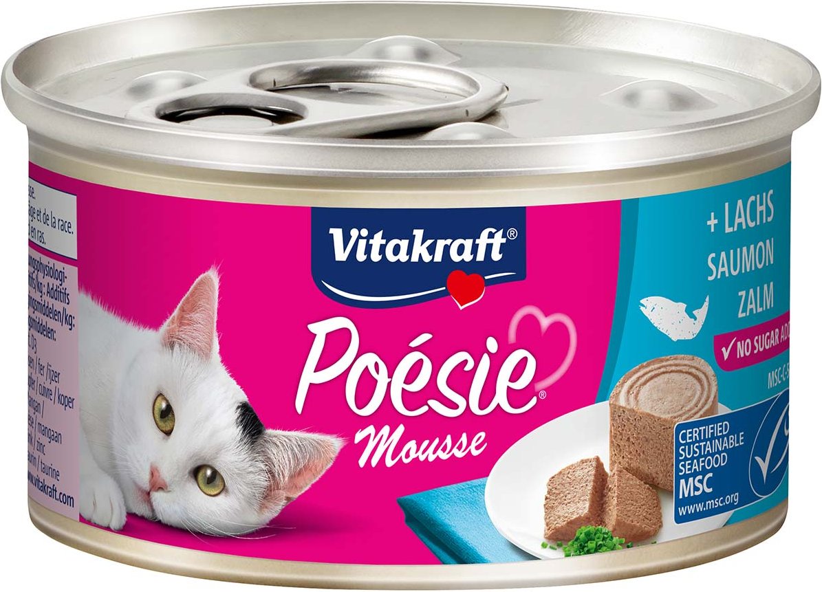 Vitakraft Katzenfutter Poésie Mousse Lachs 12x85g