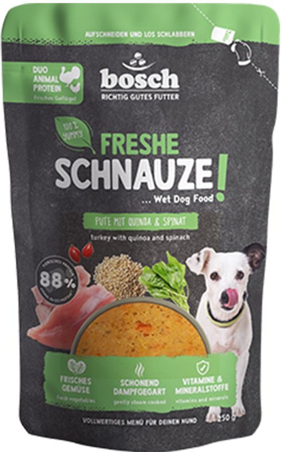Bosch Freshe Schnauze Pute mit Quinoa & Spinat 8x250 g