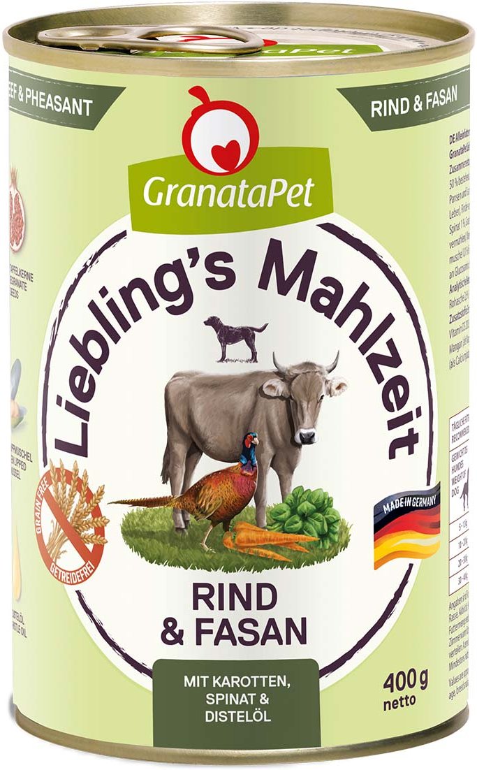GranataPet Liebling’s Mahlzeit Rind und Fasan 6x400g
