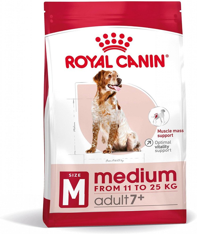 ROYAL CANIN MEDIUM Adult 7+ Trockenfutter für ältere mittelgroße Hunde 4kg