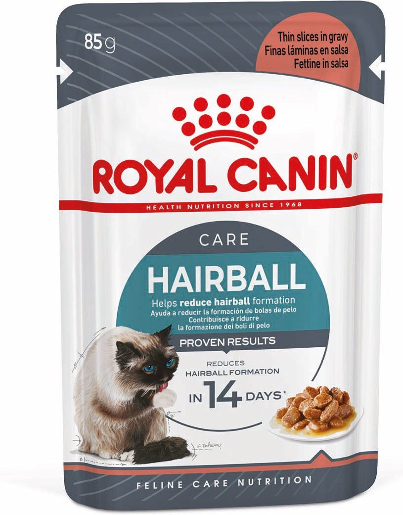 ROYAL CANIN HAIRBALL CARE Katzennahrung trocken gegen Haarballenbildung Gravy 12x85g