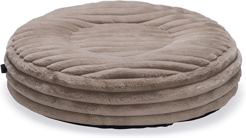 Designed by Lotte Hundekissen Cord Reza rund beige 80x20 cm