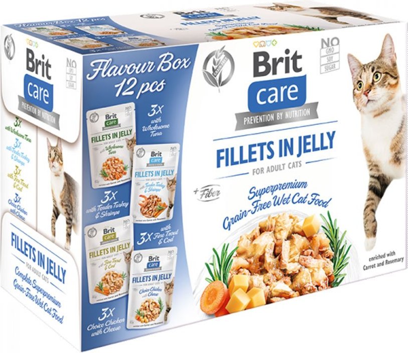 Brit Care Cat Flavour box-Fillet in Jelly 12x85g