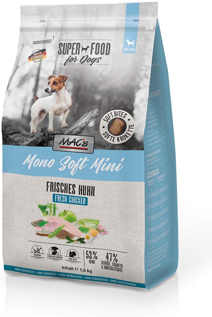 MAC's Dog Mono Soft Mini Frisches Huhn 1,5 kg