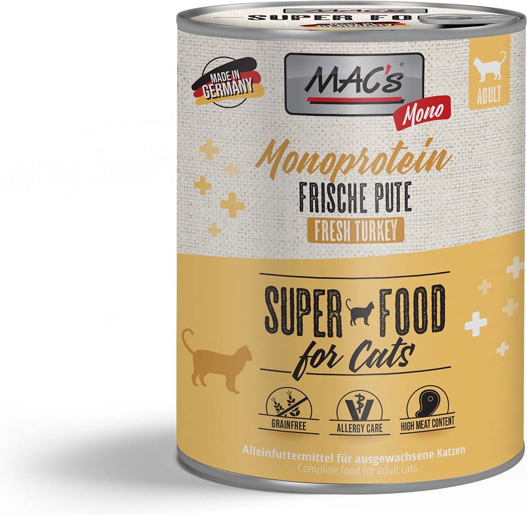 MAC's CAT Vetcare Mono Sensitive Pute 12x800g