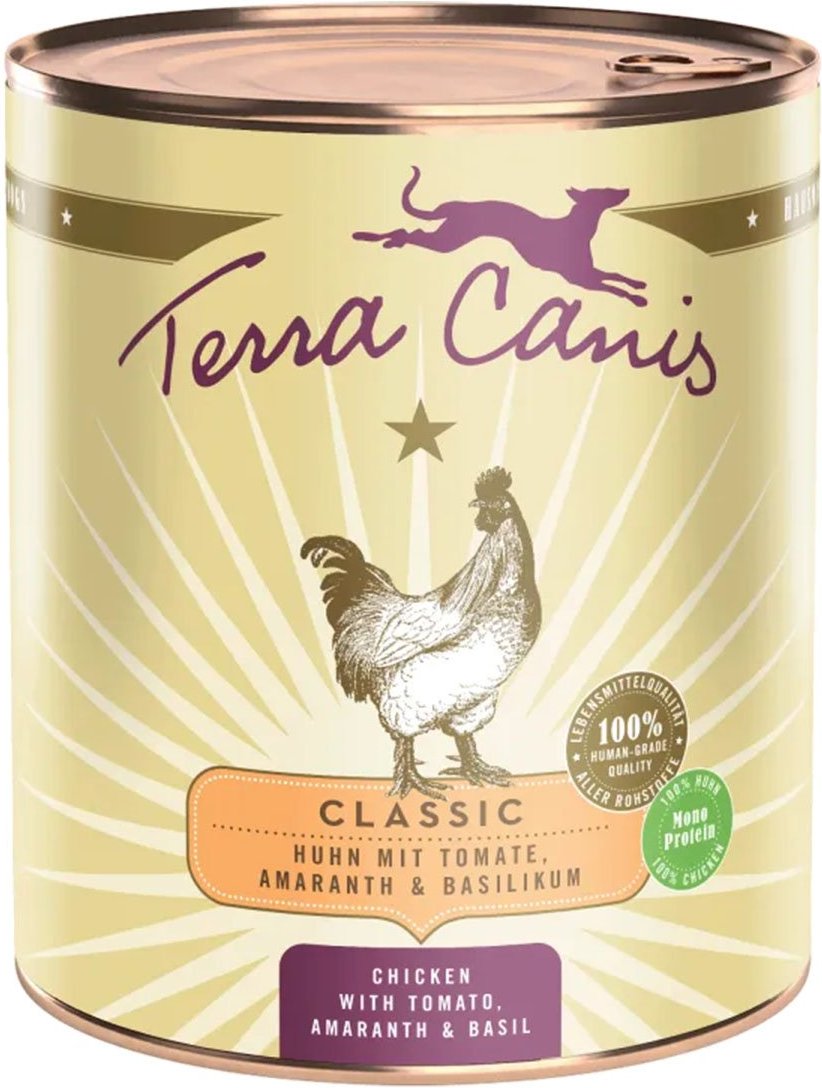 Terra Canis CLASSIC – Huhn mit Tomate, Amaranth und Basilikum 6x800g