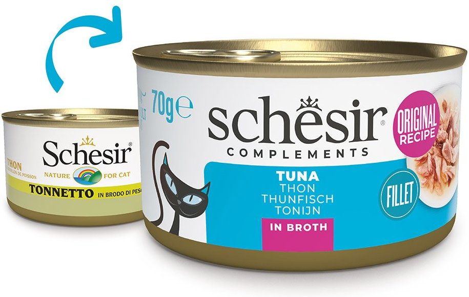 Schesir Cat Thunfisch in Brühe 12x70 g