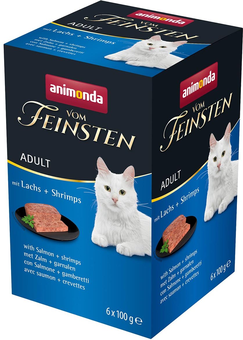 animonda vom Feinsten Adult mit Lachs + Shrimps 32x100g