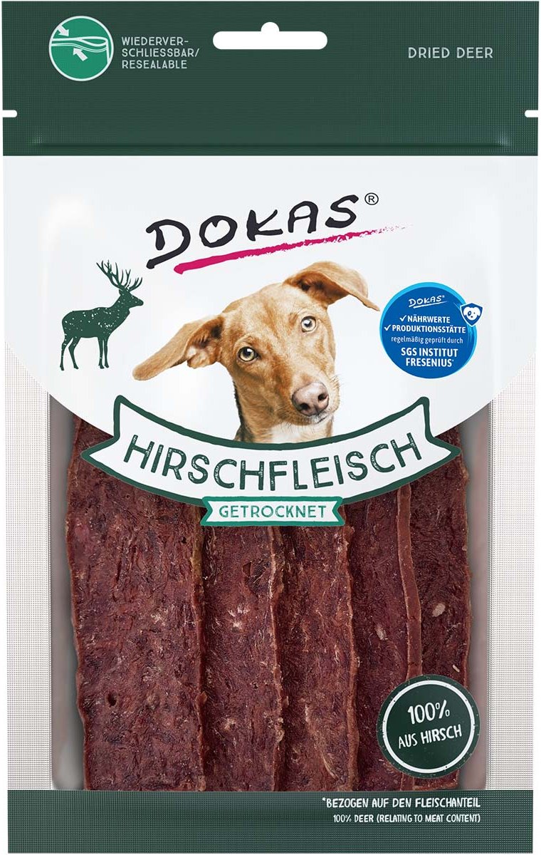 Dokas Hirschfleisch getrocknet 6x60g