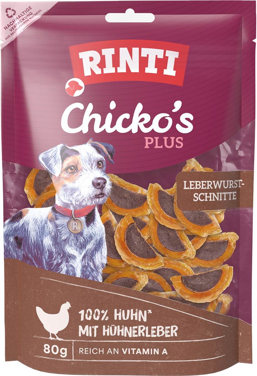RINTI Chicko's Plus Leberwurstschnitte 80 g