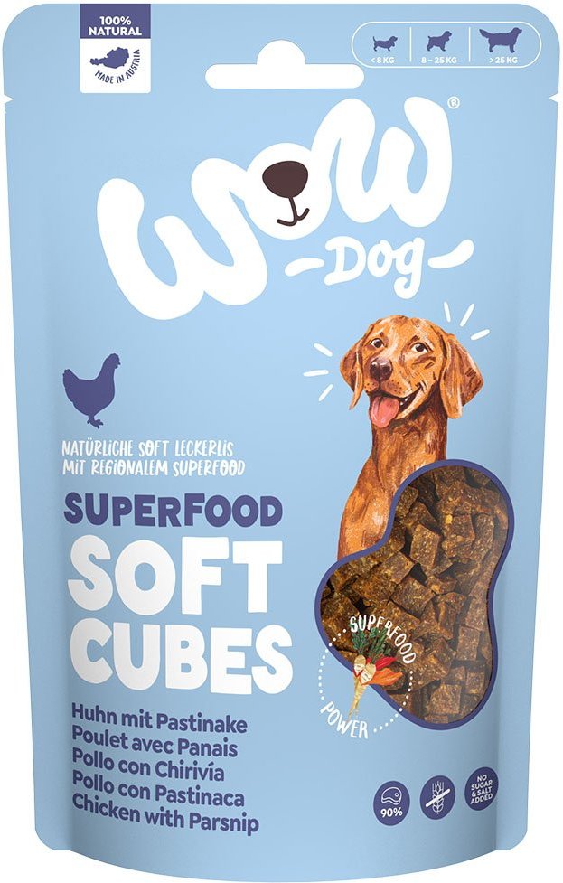WOW SUPERFOOD Soft Cubes Huhn mit Pastinake 150g