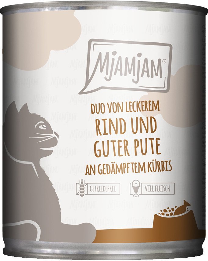 MjAMjAM - DUO von Rind & Pute an Kürbis 24x800g