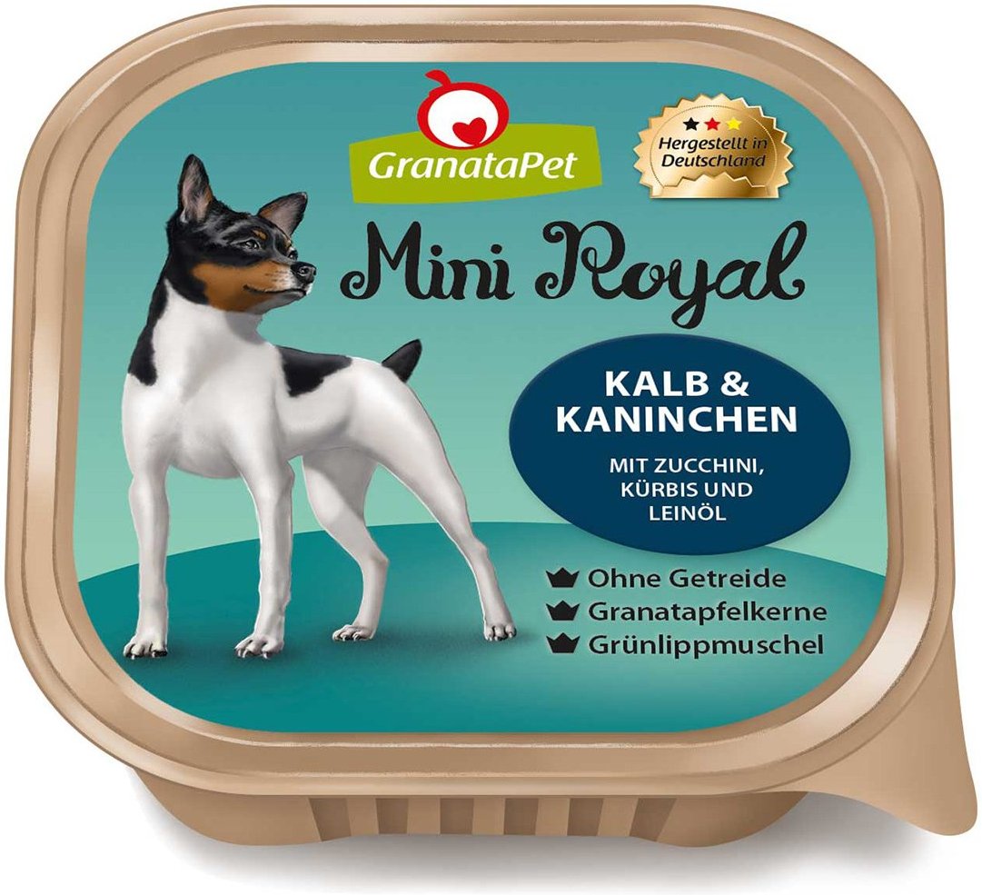 GranataPet Mini Royal Kalb und Kaninchen 11x150g