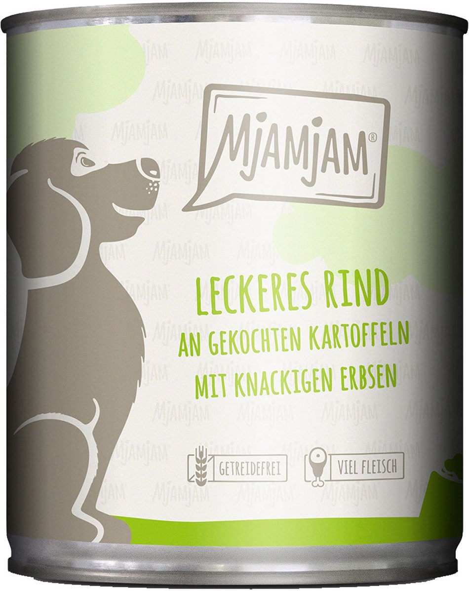 MjAMjAM leckeres Rind an gekochten Kartoffeln mit knackigen Erbsen 6x800g