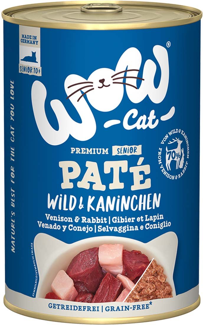 WOW CAT Senior Wild & Kaninchen 6x400g