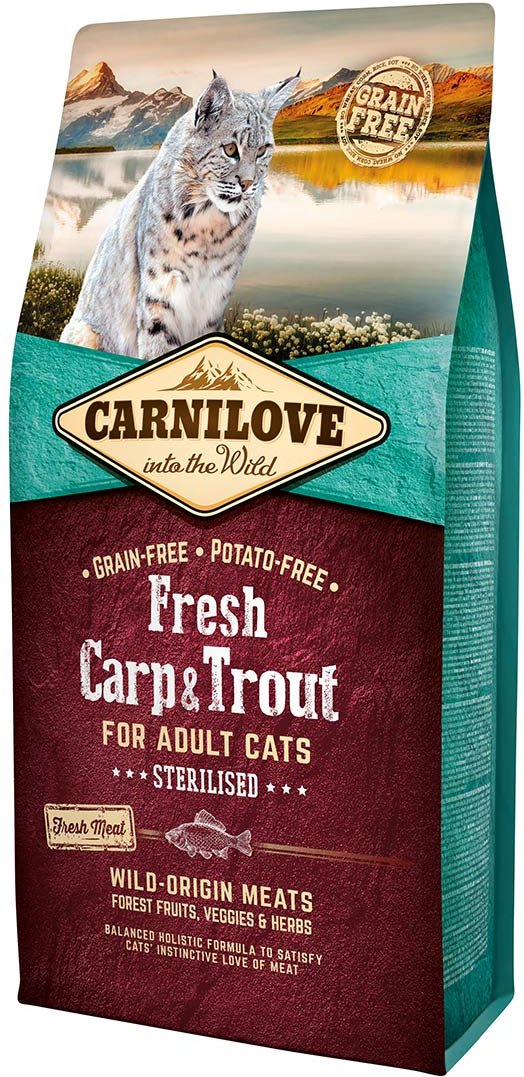 Carnilove Cat Adult Fresh - Carp & Trout / Sterilised 6kg
