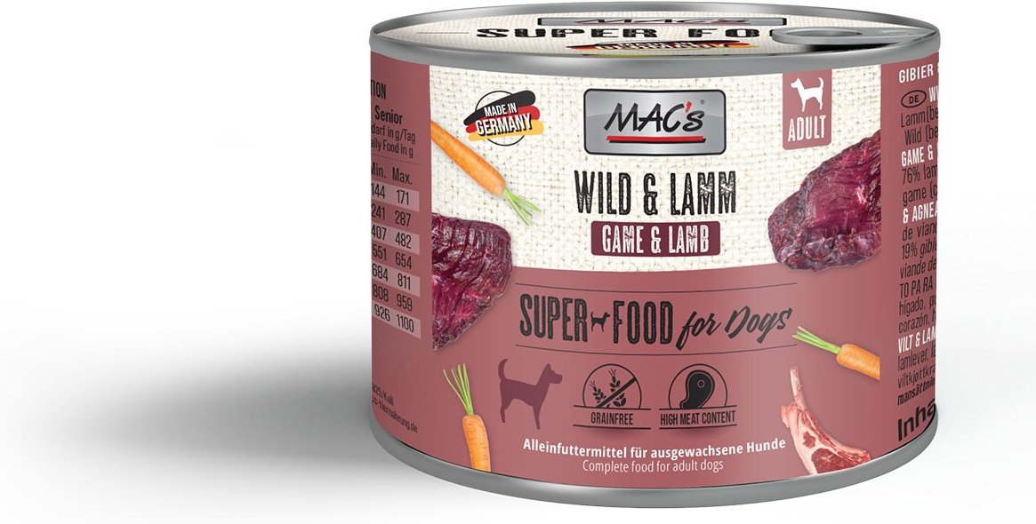 MAC's Dog Wild und Lamm 6x200g