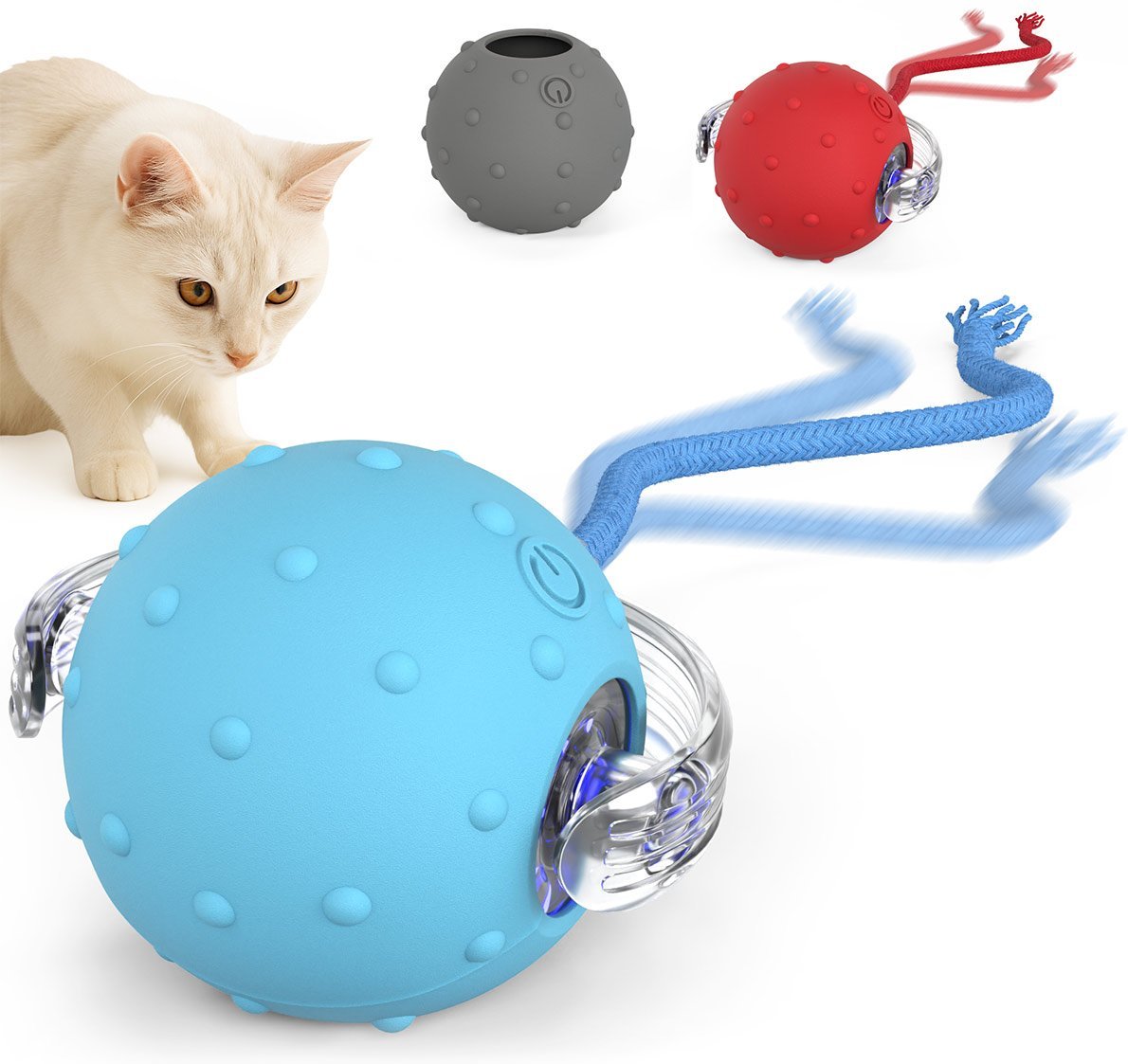 PetTec Katzenspielzeug Interaktive Bälle 2er-Set