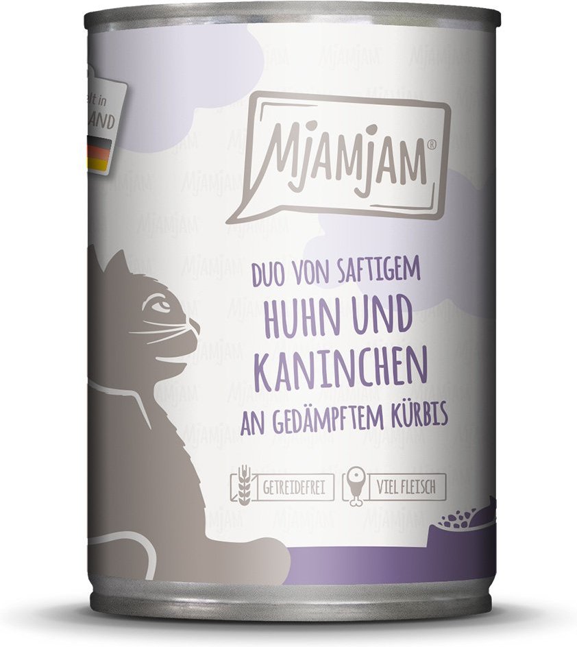 MjAMjAM DUO von Huhn & Kaninchen an Kürbis 6x400g