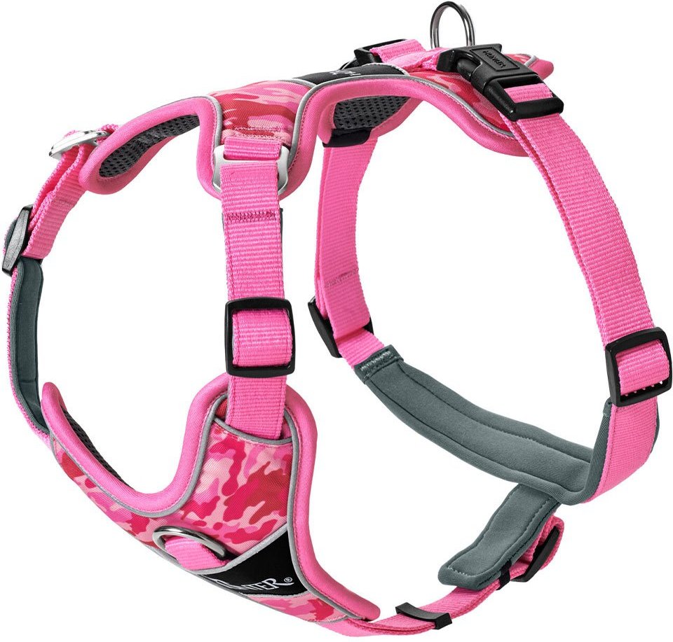 Thumbnail - Hunter Geschirr Divo Camouflage rosa 45-56/S