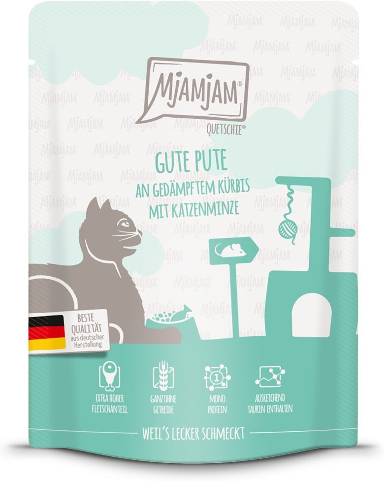 MjAMjAM Quetschie gute Pute an gedämpftem Kürbis 24x300g