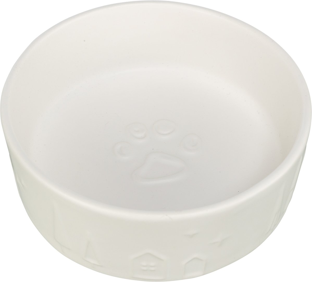 TRIXIE Xmas Napf, Keramik, weiß 1,4l / ø 20cm