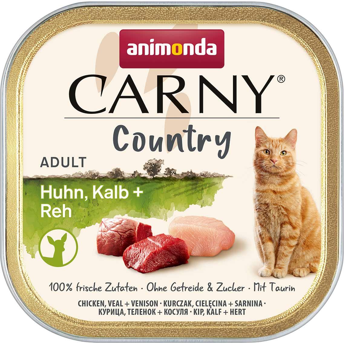 animonda Carny Adult Country Huhn, Kalb + Reh 32x100g