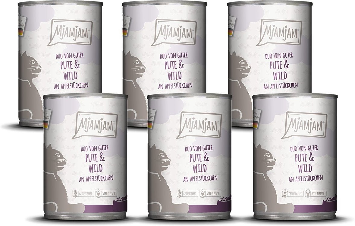 MjAMjAM DUO Pute & Wild an Apfelstückchen 6x400g