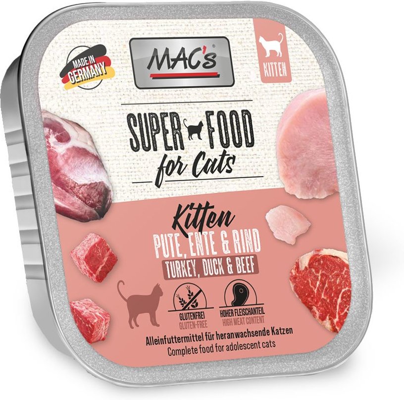 MAC's Cat Kitten Pute, Ente & Rind 16x100g