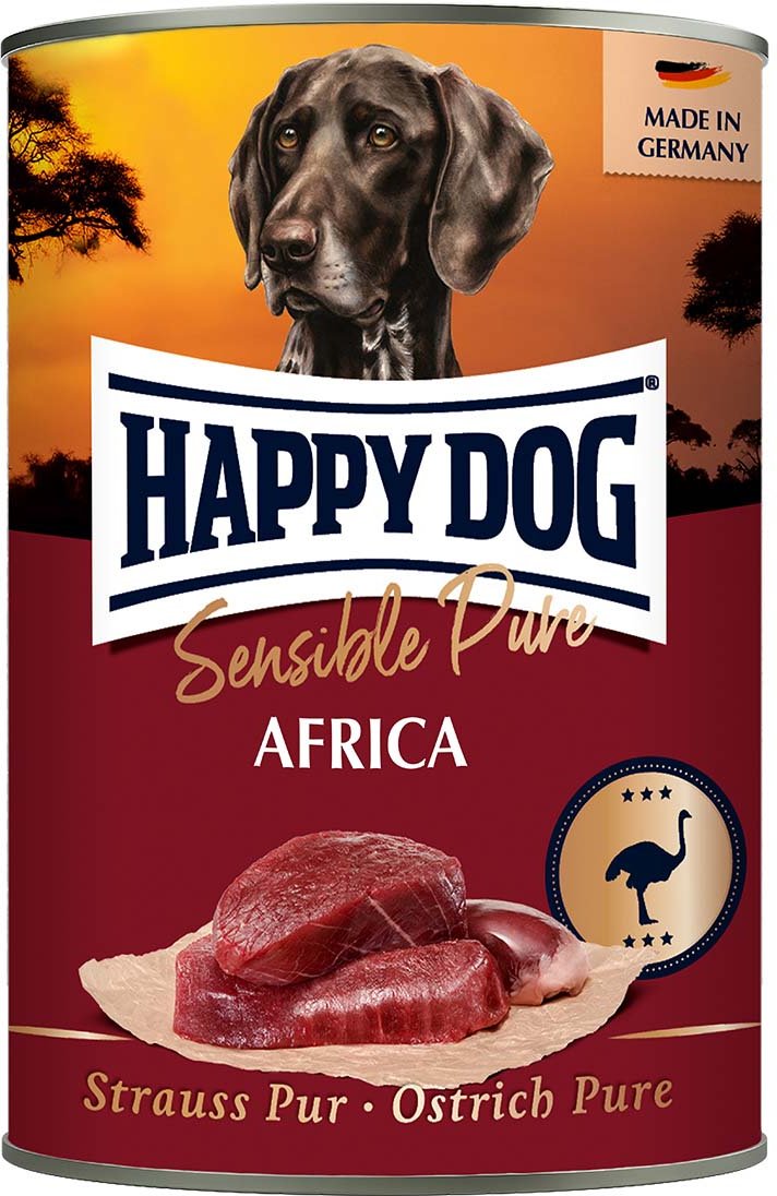 Happy Dog Sensible Pure Africa (Strauß) 24x400g