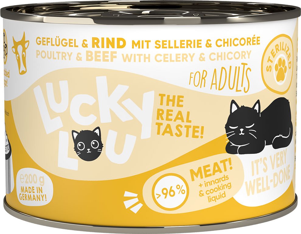 Lucky Lou Lifestage Sterilized Geflügel & Rind 6x200g