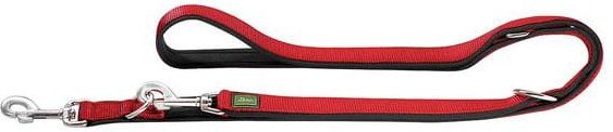 Hunter verstellbare Führleine Neopren Rot/Schwarz 15/200