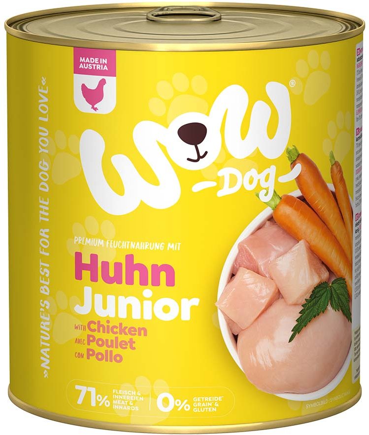 WOW Dog Huhn Junior 6x800g