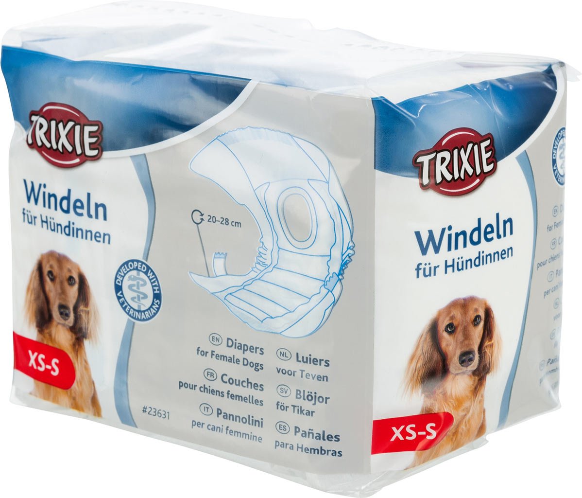 Trixie Windeln für Hündinnen XS-S: 20-28 cm