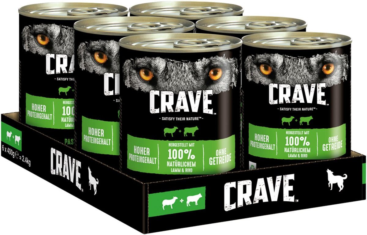 CRAVE Dose mit Lamm und Rind 12x400g