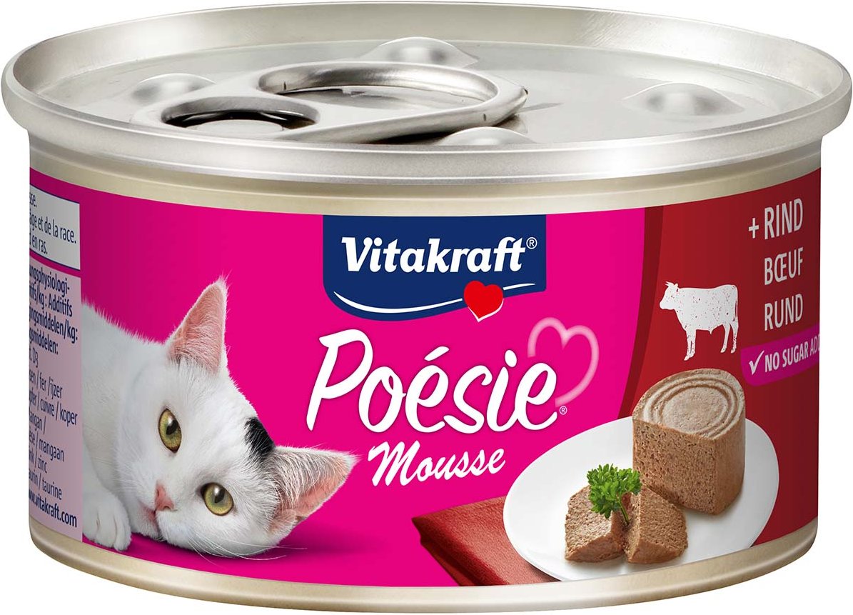 Vitakraft Katzenfutter Poésie Mousse Rind 12x85g
