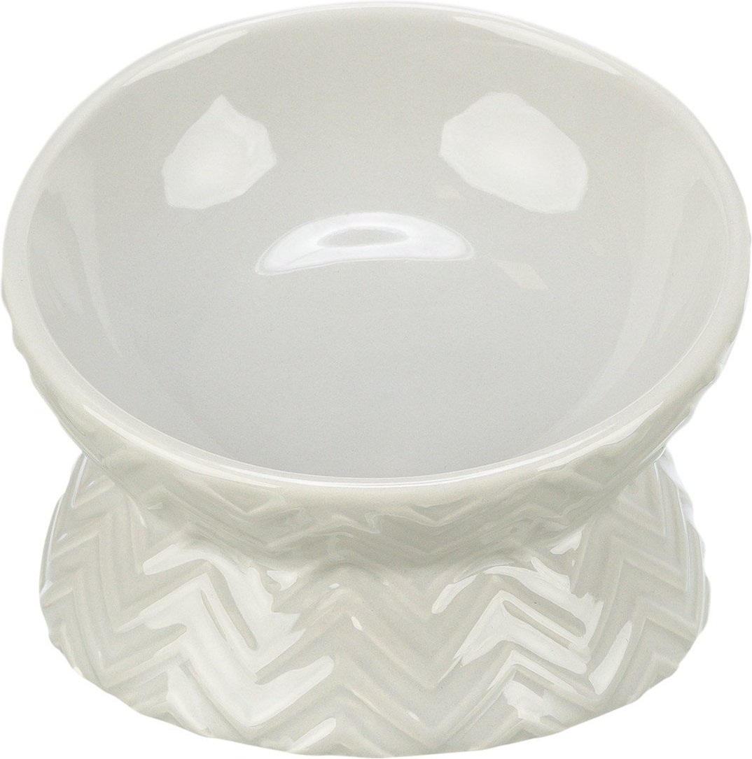 Trixie Keramik Napf erhöht helltaupe 0,15 l