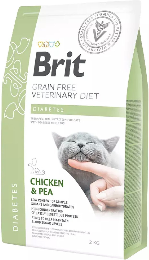 Brit Vet Diet Cat Diabetes 2 kg