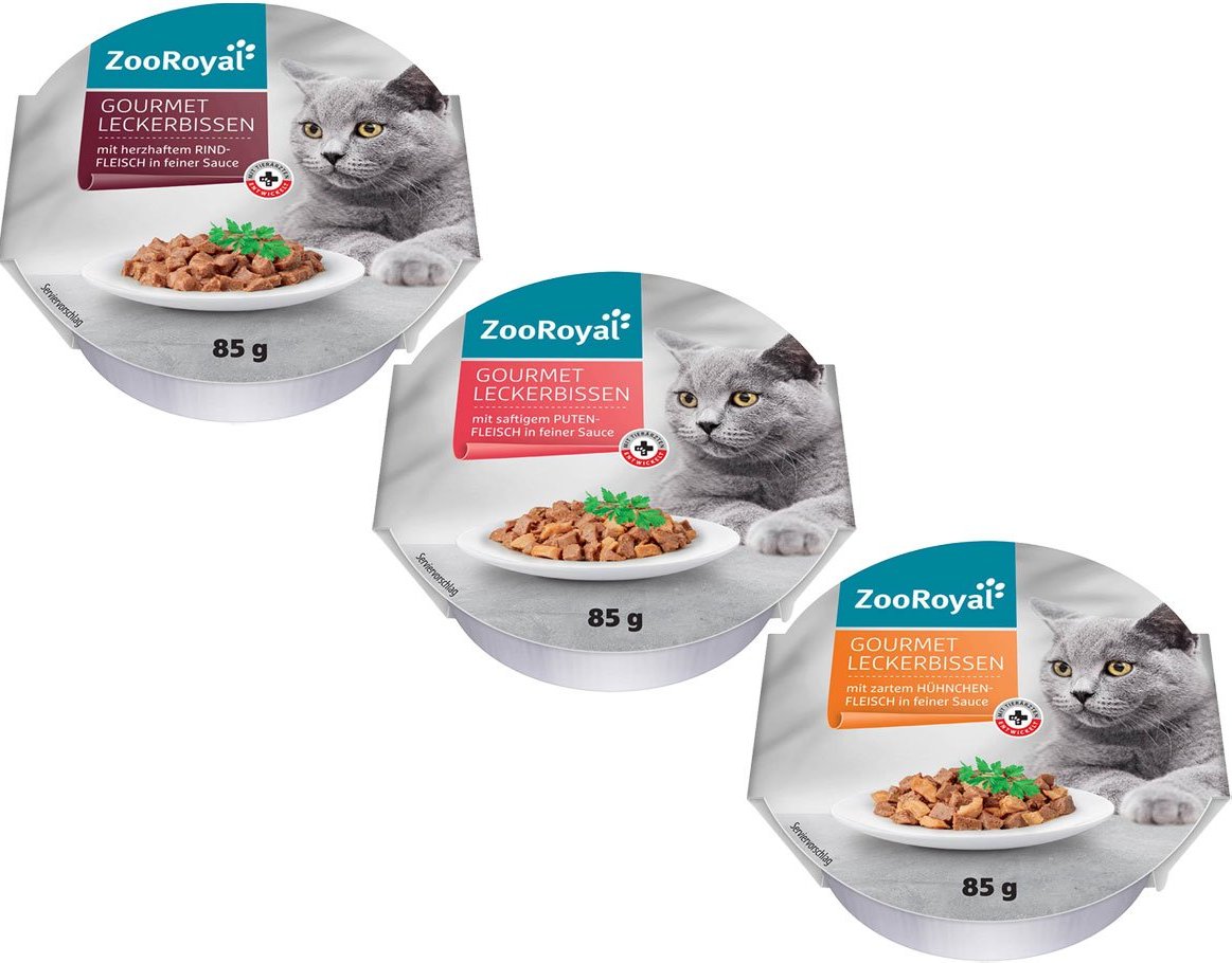 ZooRoyal Gourmet Leckerbissen Mixpaket 18x85g